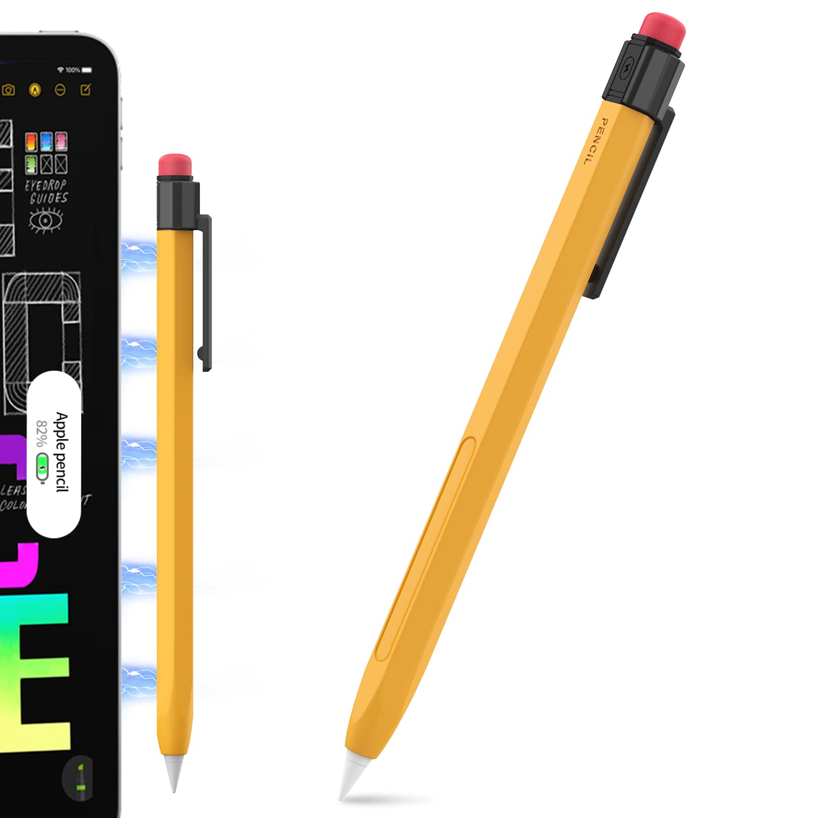 ZORBES® iPencil Case Sleeve Silicone Protective Cover ZORBES® iPencil Case Sleeve Silicone Protective Cover